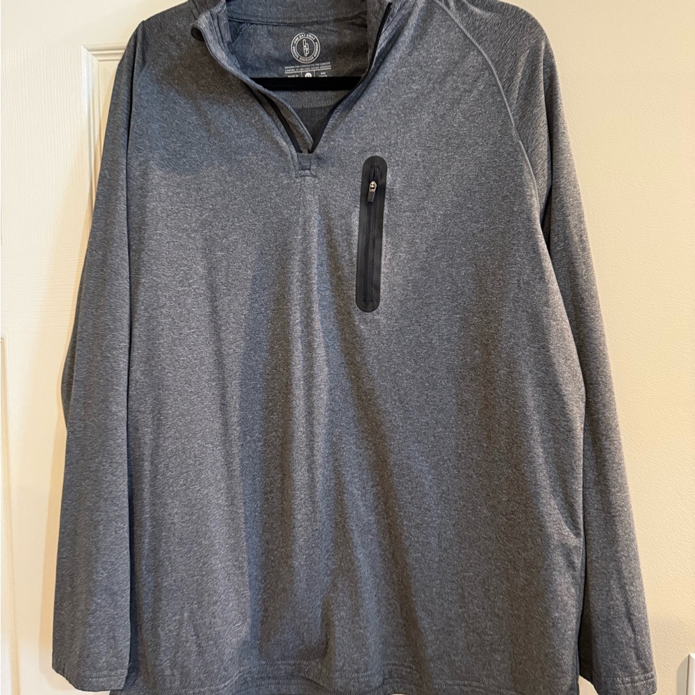 Gray Quarter-Zip Men's Sweatshirt